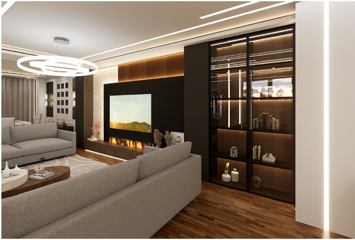 Villa House — fireplace 2